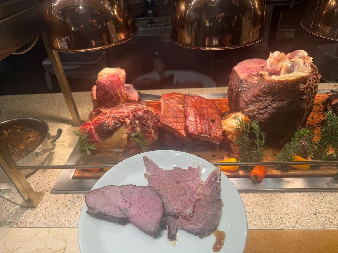  The honeyed ham was delicious, as was the prime rib. Photo credit: Nishka Dhawan 