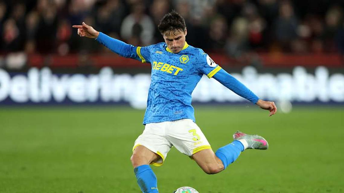  Hugo Bueno would be an interesting target for many teams. | Brett Patzke/Wolves/Getty Images 