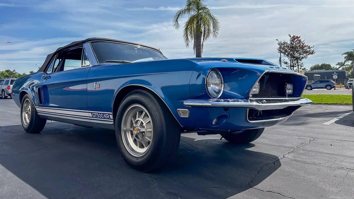 1968 Ford Shelby Mustang GT500KR Convertible for Sale With 79k Miles Shown