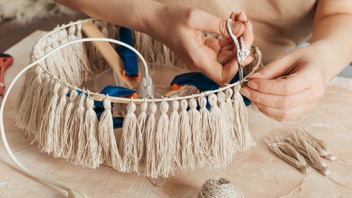This Simple Fringe Hack Makes Any Lampshade Look Expensive