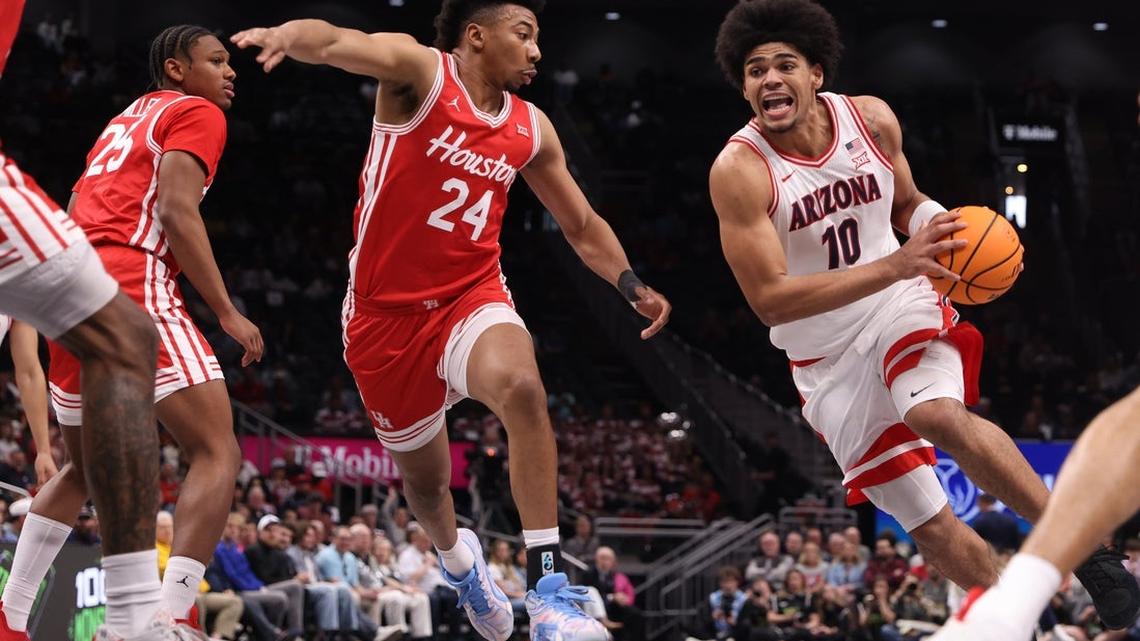 No. 1 seed Arizona beats Houston for first Big 12 tourney title