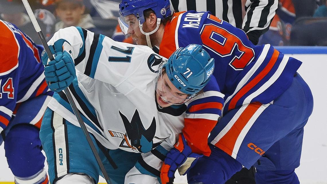 Star Canadians clash as Oilers face Sharks 