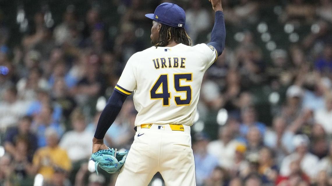 Brewers' Abner Uribe suspended 1 game for inappropriate gesture