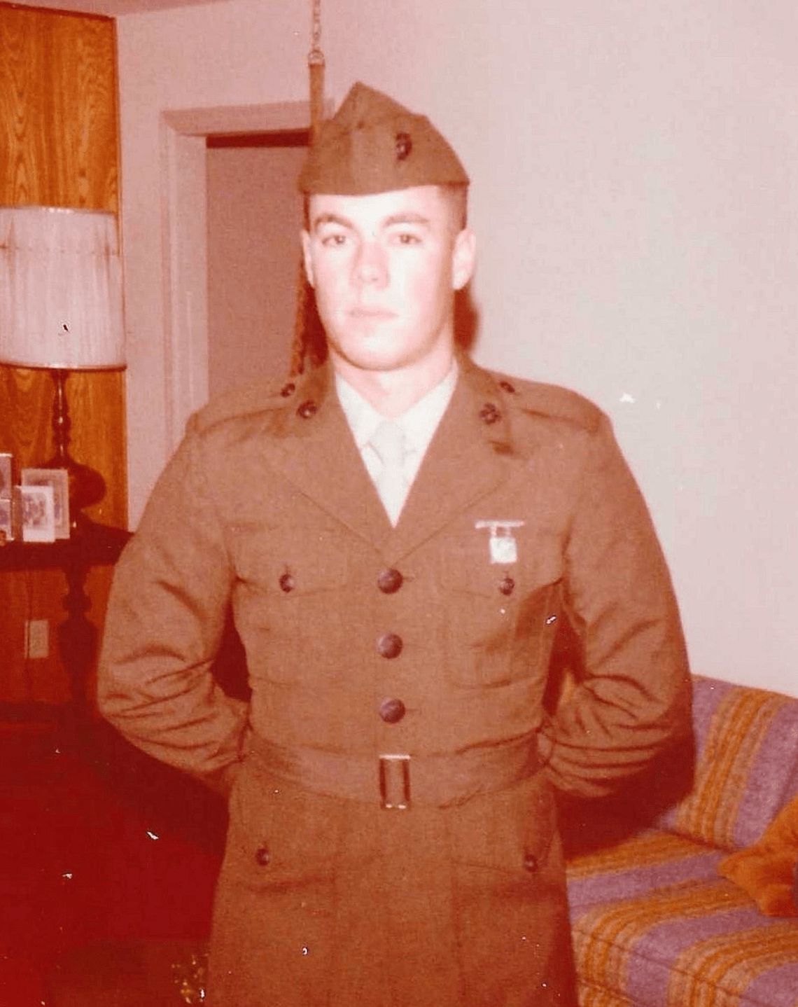  Mark Jones returning home after boot camp in 1982. (Photo courtesy of the author) 