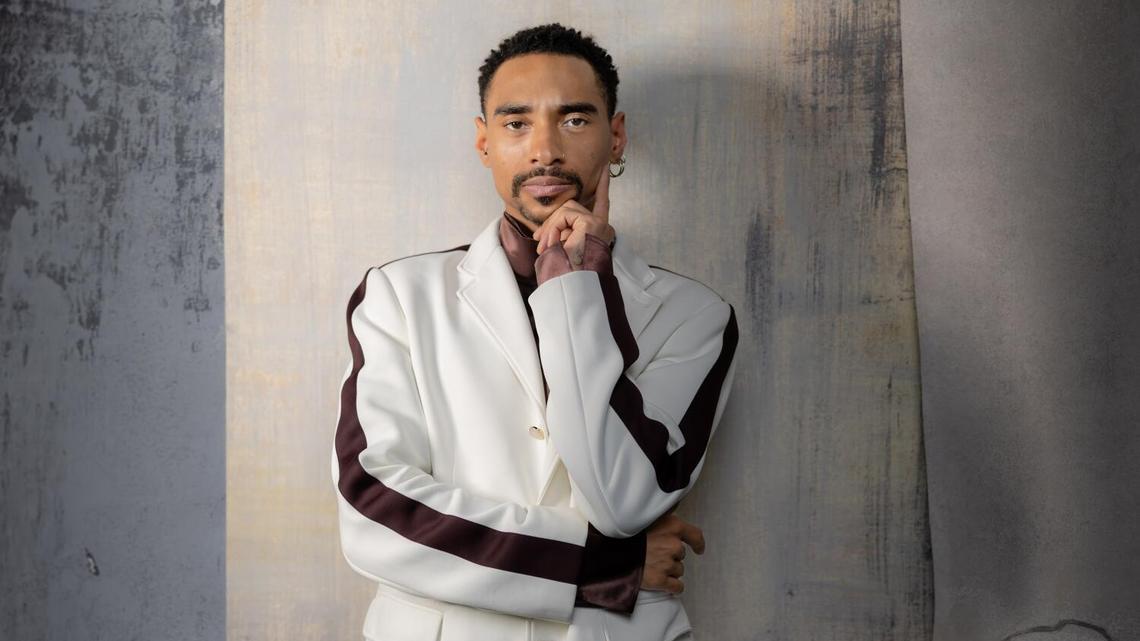El Segundo, CA - April 06, 2026 - Grammy winning singer/songwriter Durand Bernarr poses for a portrait ahead of his upcoming album on Monday, April 6, 2026 in El Segundo, CA. (Jason Armond / Los Angeles Times)