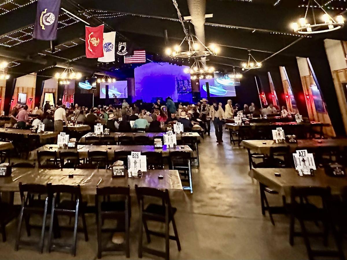  Sit family-style for the buffet dinner and singalong show at the Cody Cattle Company. Photo credit: Cathy Bennett Kopf 
