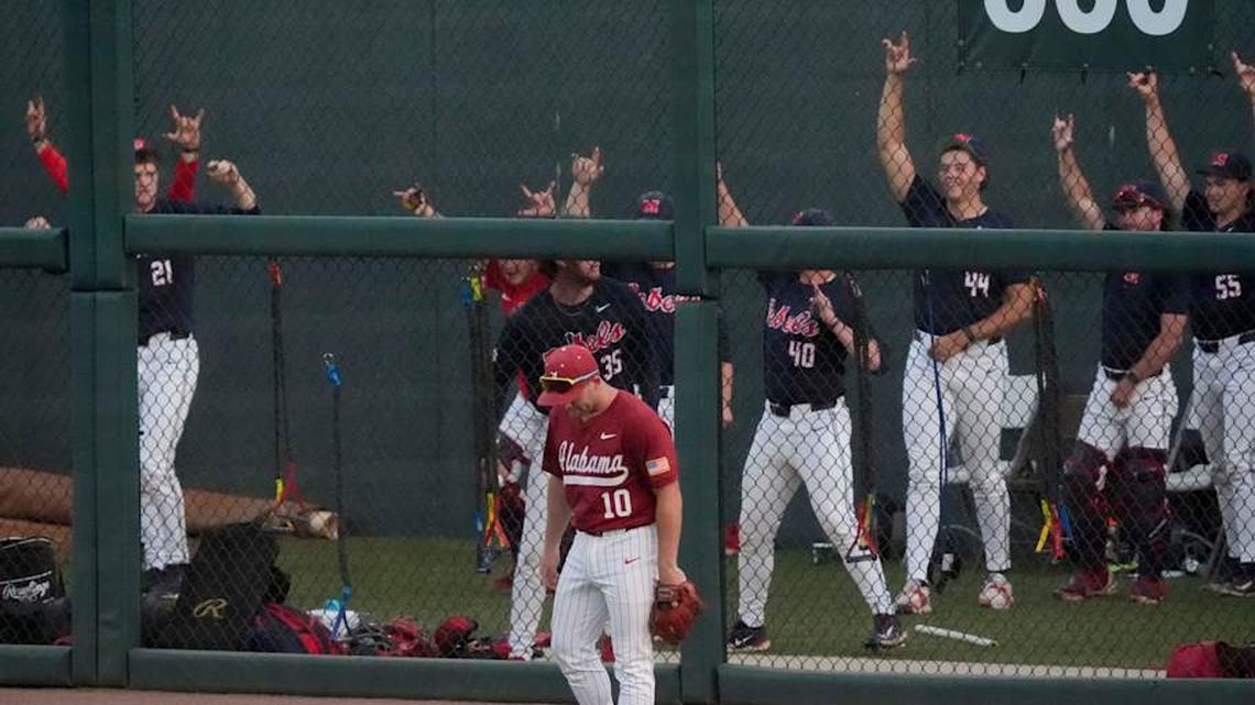 Alabama Baseball Bats Go Ice Cold In Game Two Loss To Rebels
