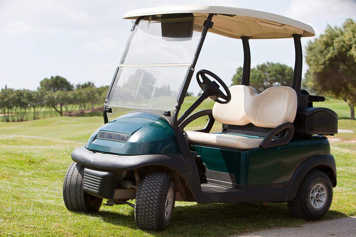 Under California law, standard golf carts are allowed to operate solely on and around golf courses, law experts said.
