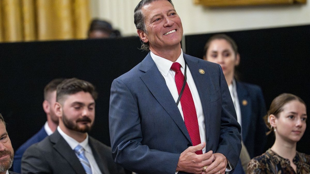 Rep. Ronny Jackson, R-Texas, introduced an amendment to a defense budget bill to codify the name change of the Department of Defense to the Department of War. File Photo by Bonnie Cash/UPI