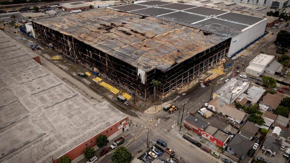 Warehouse fire in LA's Boyle Heights result of ‘shoddy work' by solar panel company, lawsuit claims 