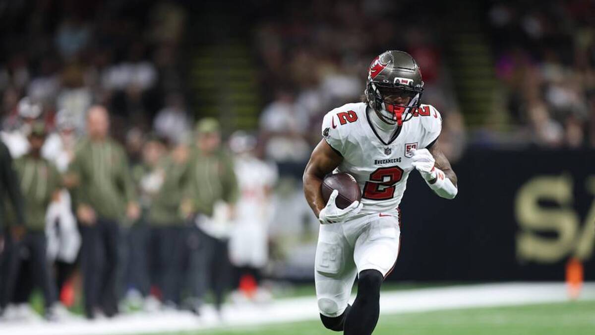  Emeka Egbuka had 63 catches for 938 yards and six touchdowns in his rookie season last year. | Stephen Lew-Imagn Images 