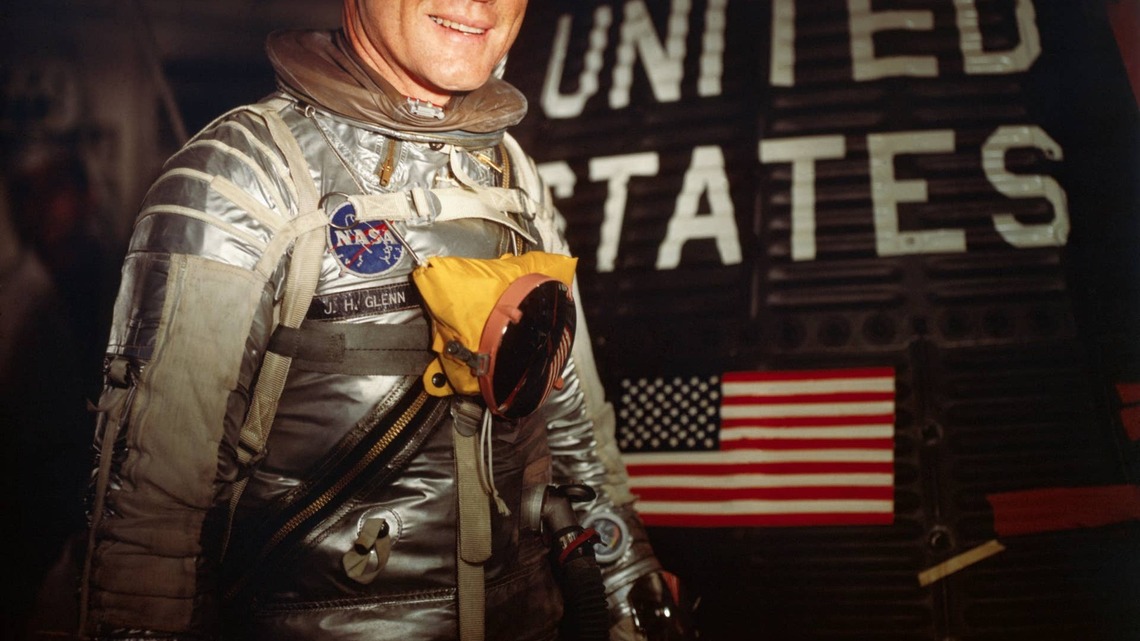 At 77, John Glenn flew aboard the space shuttle Discovery in 1998, 36 years after he became the first American to orbit Earth; the flight made him the oldest person to enter Earth orbit 