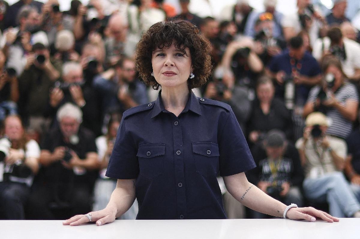 Director Marie Kreutzer poses during a photocall for the film "Gentle Monster" in competition at the 79th Cannes Film Festival in Cannes, France, May 16, 2026. REUTERS/Gonzalo Fuentes
