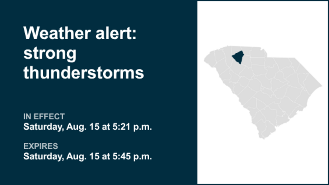 UPDATE: Weather alert for Laurens County Saturday evening - gusts to hit 50 mph 