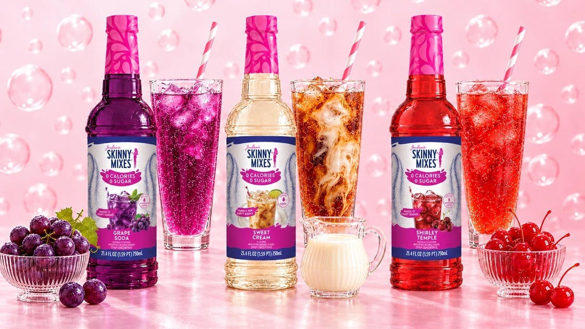 Skinny Mixes Launches 3 New Sugar-Free Flavors For the Dirty Soda Craze 