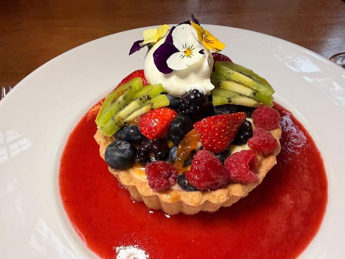  Decadent dessert served at the Kingfisher Restaurant. Photo credit: Marguerite "Peggy" Cleveland 