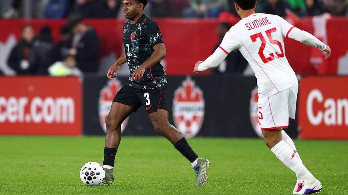  Ralph Priso made his Canada debut in March agaisnt Tunisia, before picking up an injury. | Vaughan Ridley/Getty Images 