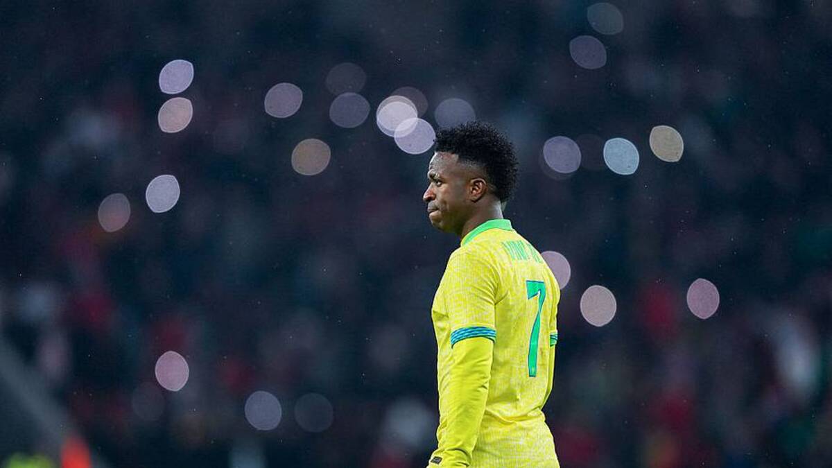  Vinicius Junior has a mixed record for Brazil. | Franco Arland/Getty Images 
