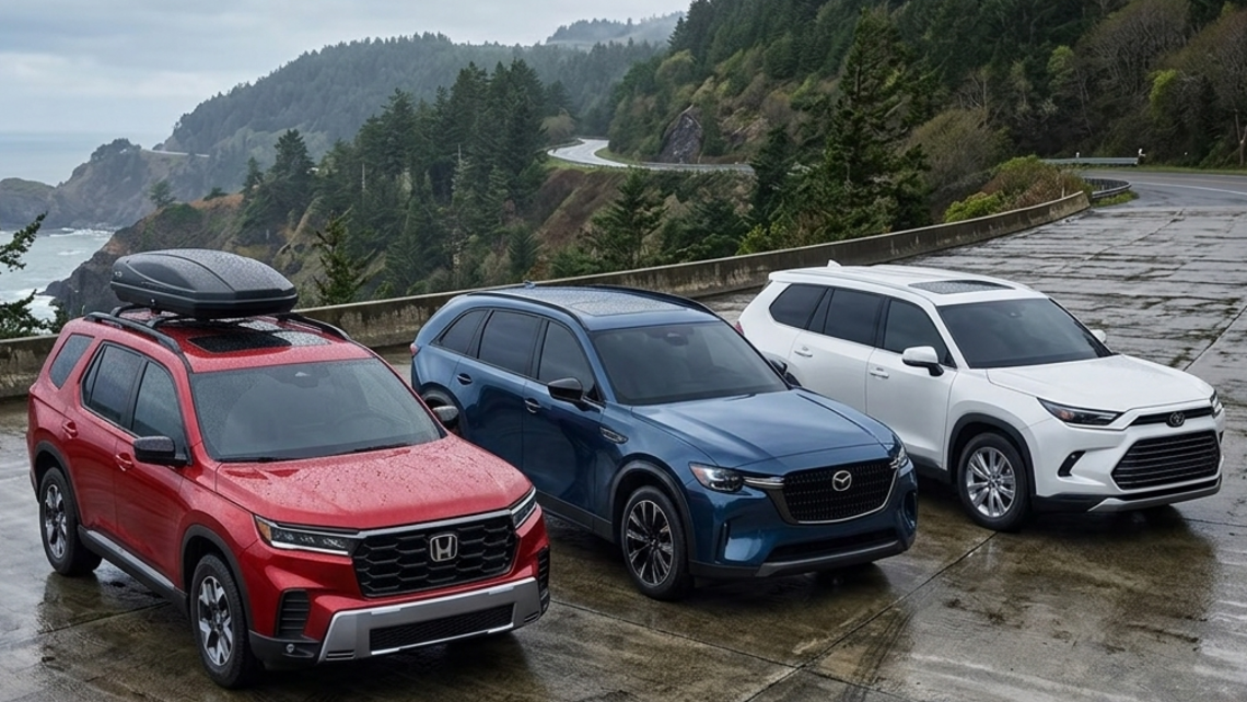 Toyota Grand Highlander vs. Mazda CX-90 vs. Honda Pilot: Which Is Safest? There's One Clear Winner 