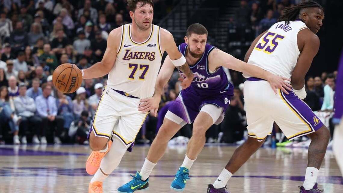 Doncic scores 52 as Lakers rally from 18 down to beat Jazz