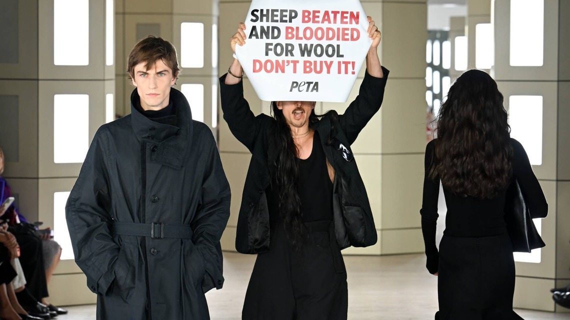 CFDA CEO Steven Kolb Gets Physical With PETA Activists at the COS Spring 2027 Show 
