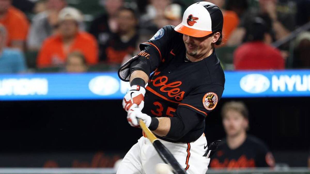  Orioles catcher Adley Rutschman has been a popular trade target among Yankees fans this season. | Daniel Kucin Jr.-Imagn Images 
