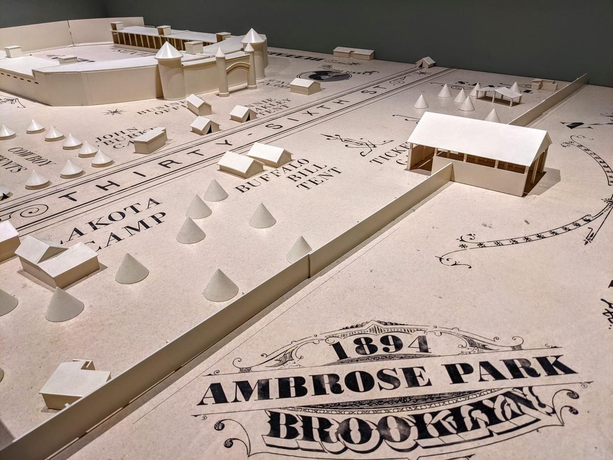  The scale model of Buffalo Bill’s Wild West show. Photo credit: Cindy Richards 