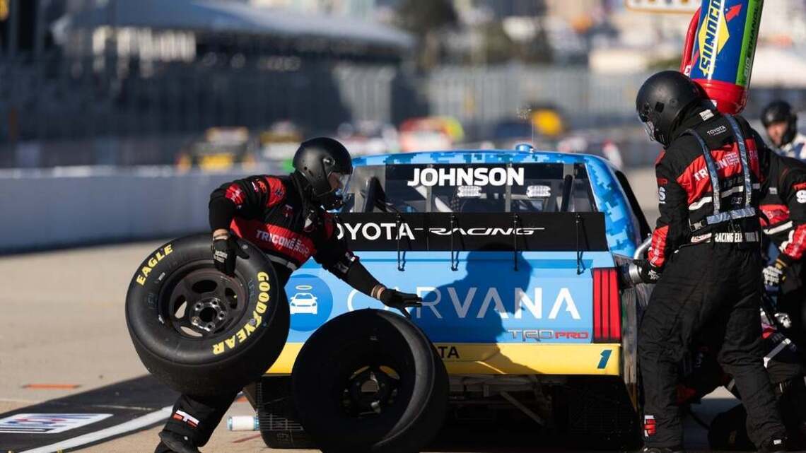 NASCAR Notebook: Jimmie Johnson surprised by aggression in truck race 