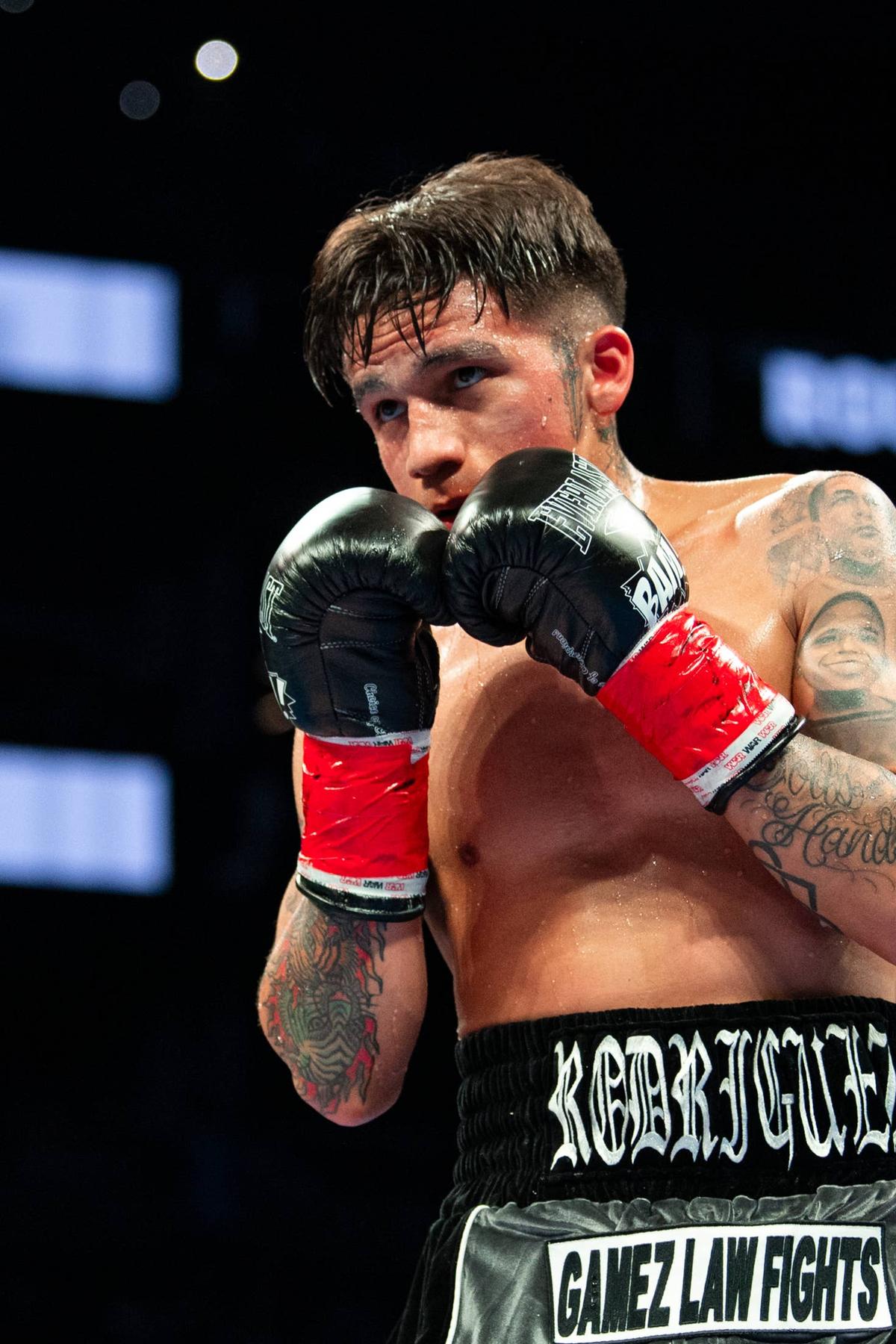  Jesse ‘Bam' Rodriguez of the United States during his WBC world and Ring Magazine super flyweight title bout against Juan Francisco Estrada of Mexico at Footprint Center on June 29, 2024, in Phoenix, Arizona. Kelsey Grant/Getty Images