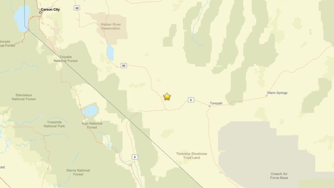 Update: Earthquake shakes region near Mina, NV on Aug. 1 - 2.4 magnitude reported 