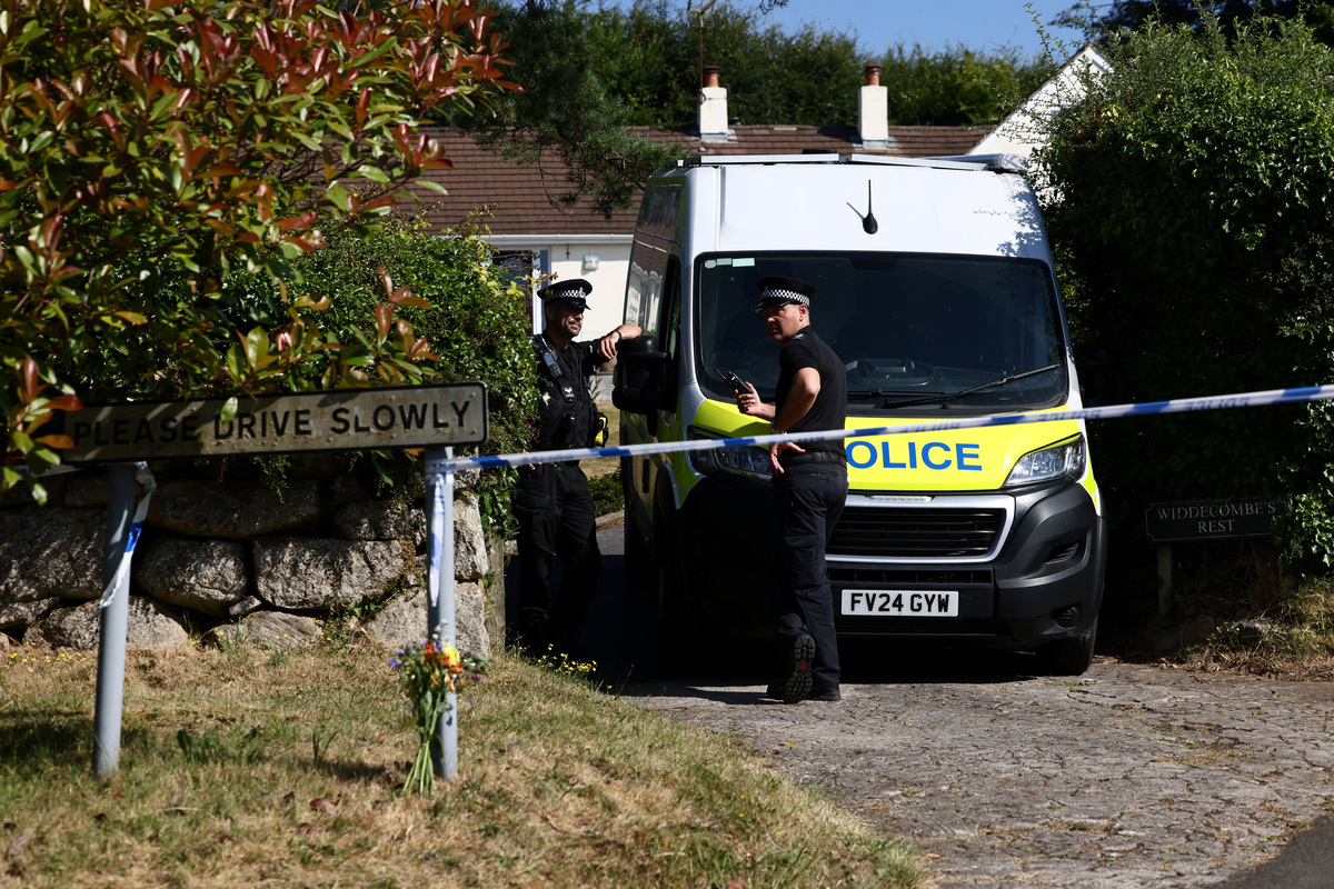 Police investigate the home of 78-year-old former government minister Ann Widdecombe after she was found dead, in Haytor, Britain, July 11, 2026. REUTERS/Jack Taylor