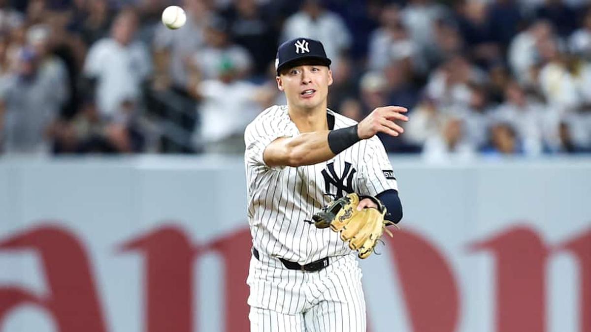  The Yankees could consider potential trade destinations for Anthony Volpe if he can't turn things around soon. | Wendell Cruz-Imagn Images 