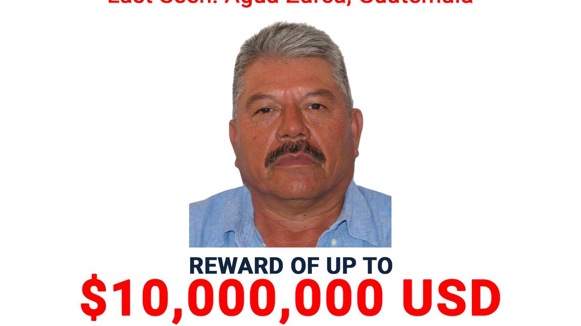 Before his recent capture, the U.S. Department of State had offered a $10 million reward for information leading to the arrest or conviction of Eugenio Darío Molina López, 61, as shown in this wanted poster. (Courtesy U.S. Department of Justice/TNS)