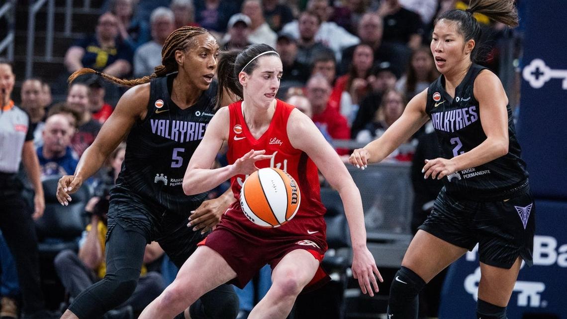 Caitlin Clark scores 22 in return as Fever fend off Valkyries  