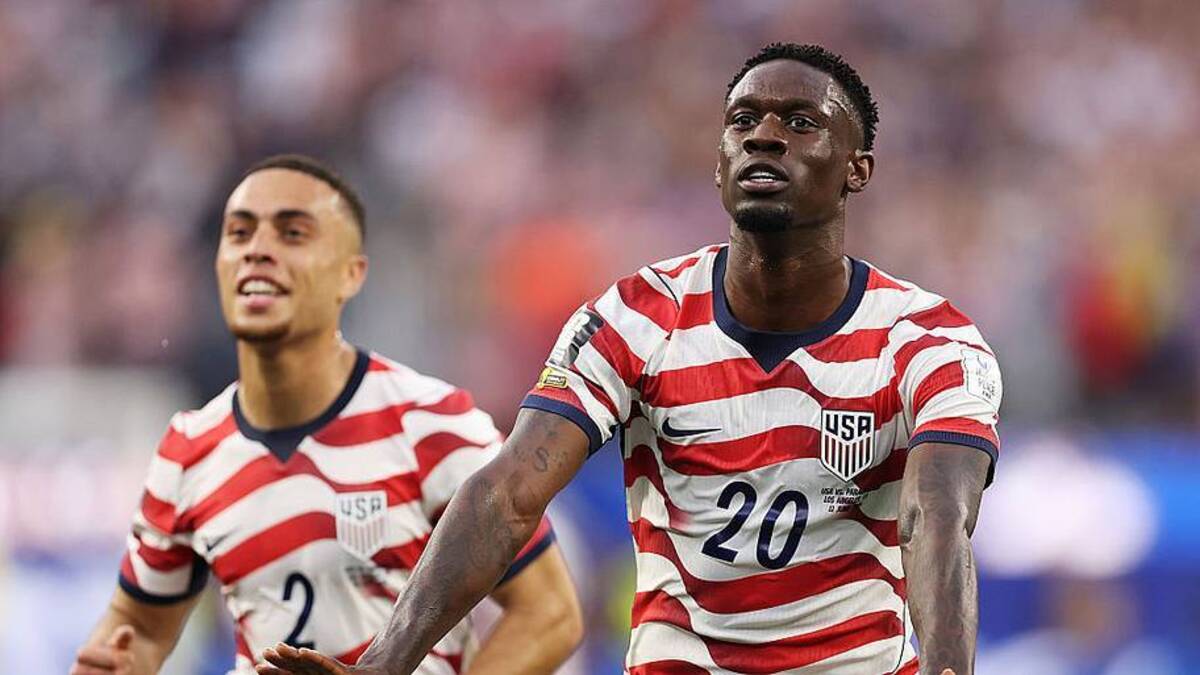  Folarin Balogun (right) has been the X factor for the USMNT this summer. | Richard Heathcote/Getty Images 