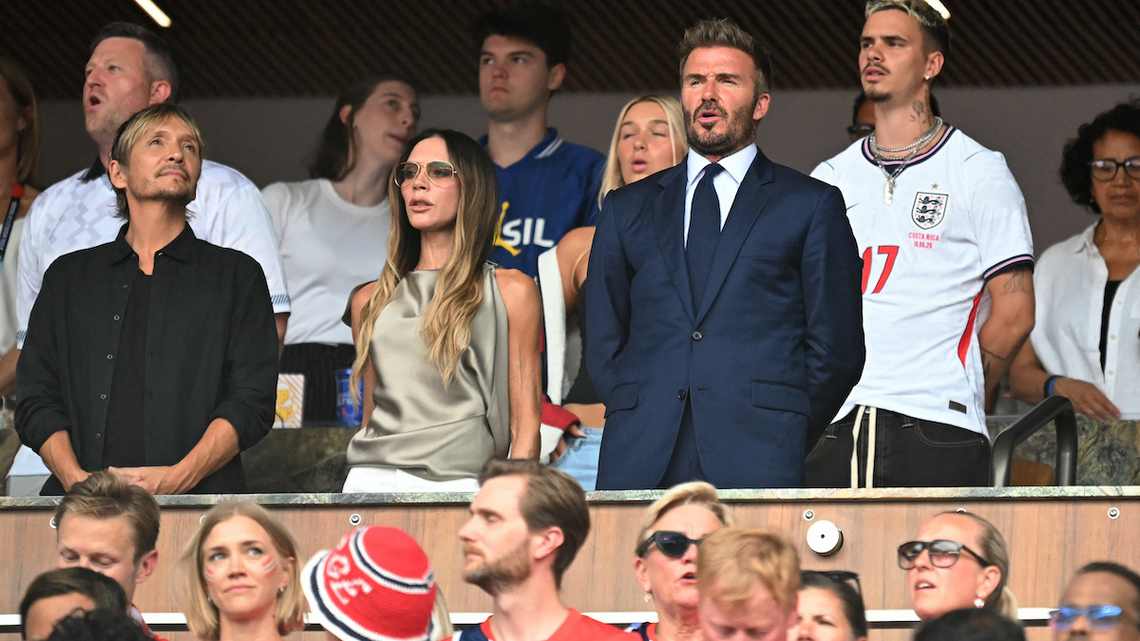 David Beckham Pokes Fun at Victoria's Unimpressed Reaction to England's Win 