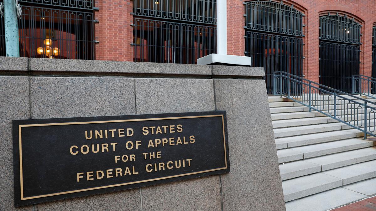 The United States Court of Appeals for the Federal Circuit is seen in Washington, D.C., U.S., August 30, 2020. REUTERS/Andrew Kelly