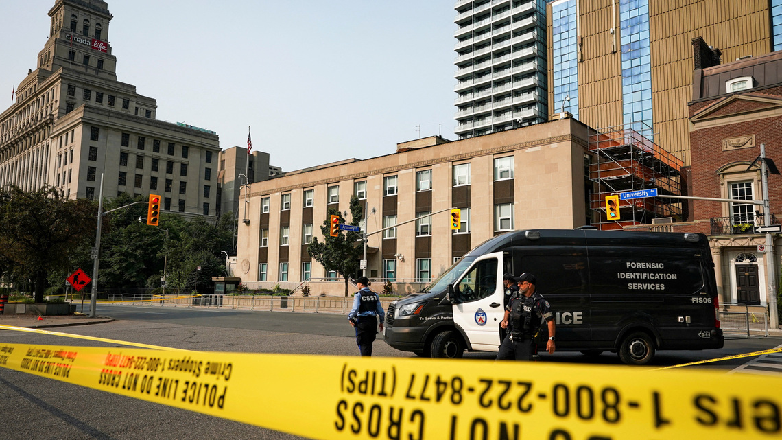 Shot fired outside US consulate in Toronto for second time this year 