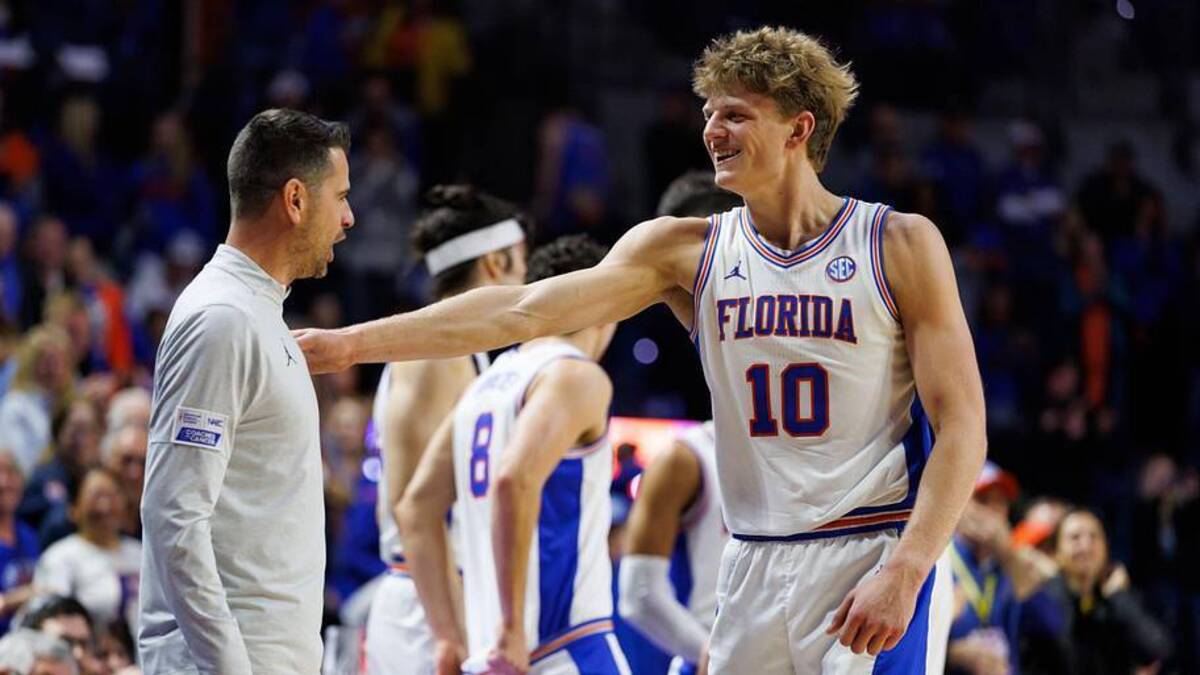  Florida Gators head coach Todd Golden is expected to have one of the most expensive rosters in college basketball next season, headlined by star wing Thomas Haugh. | Matt Pendleton-Imagn Images 