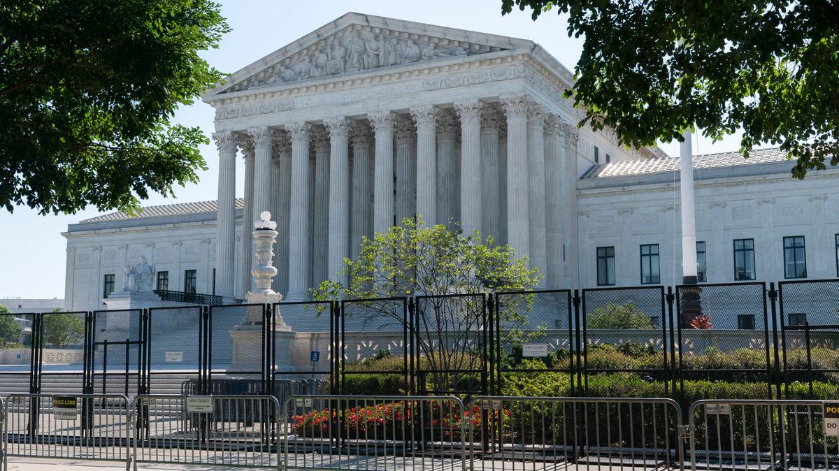 The Supreme Court is seen, Thursday, June 30, 2022, in Washington. (AP Photo/Jacquelyn Martin)