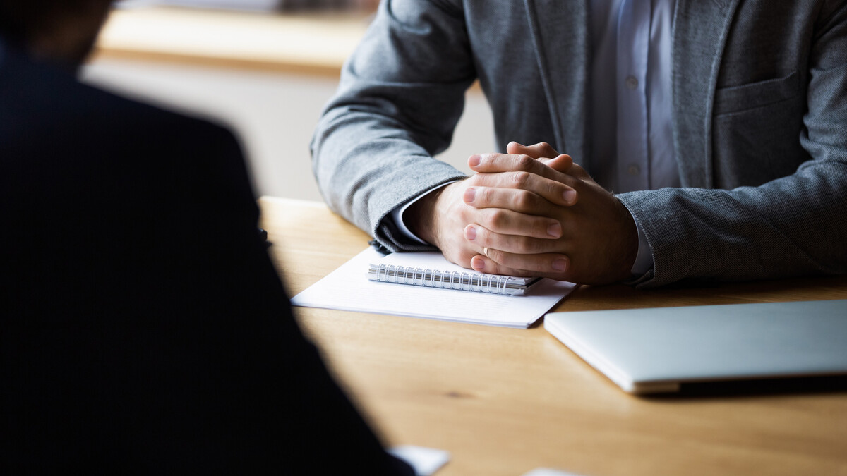 Stok image of a job interview.