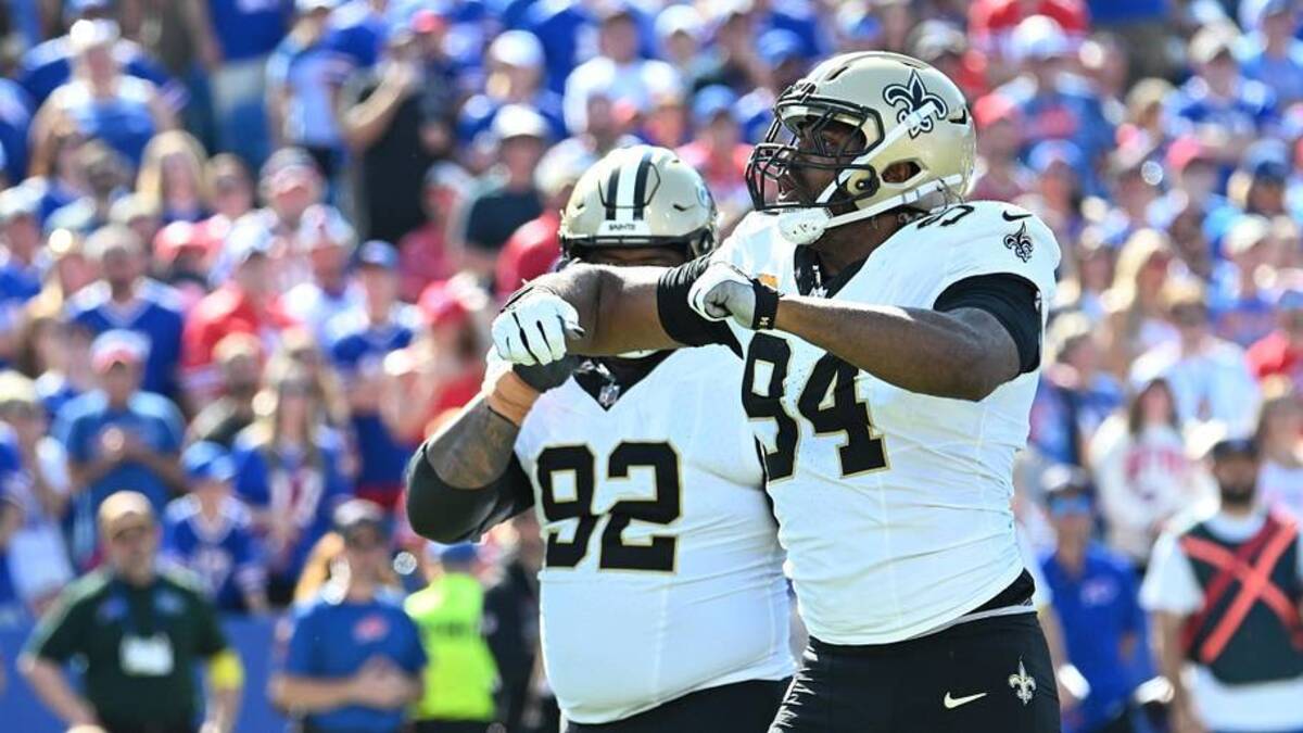  Cam Jordan is entering his 16th season in the NFL | Mark Konezny-Imagn Images 
