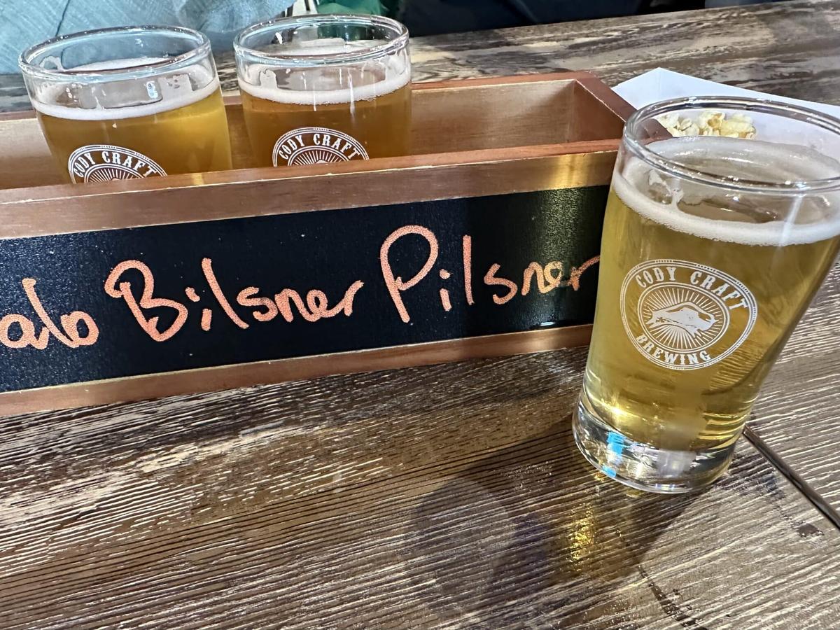  The Buffalo Bilsner Pilsner was my go-to beverage in Cody. Photo credit: Cathy Bennett Kopf 