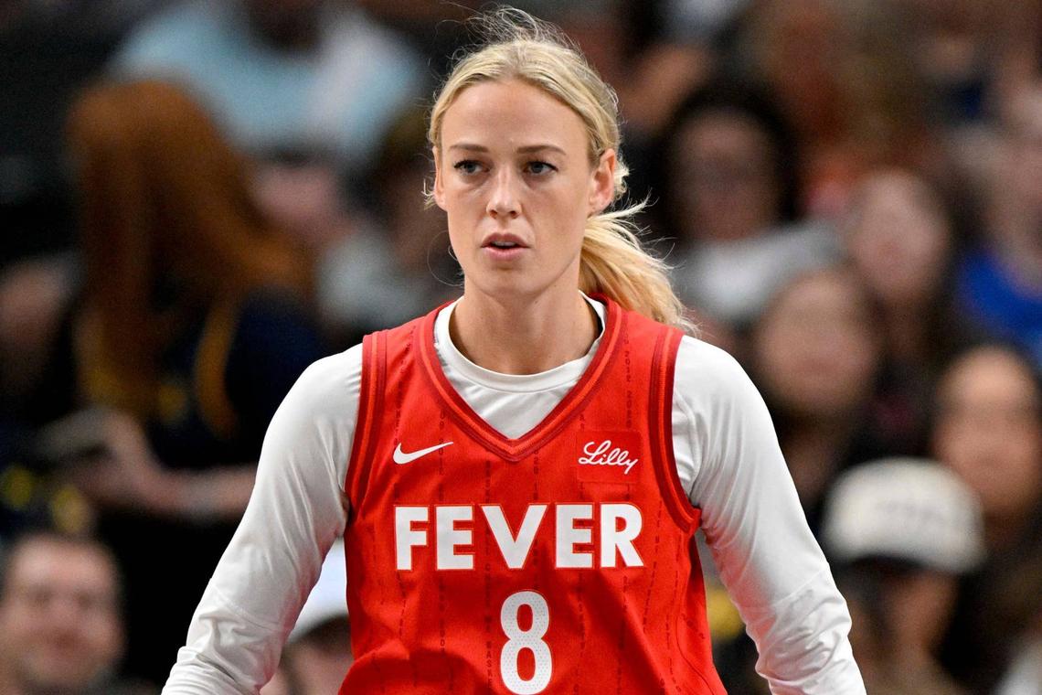  Indiana Fever guard Sophie Cunningham (8). Jerome Miron-Imagn Images