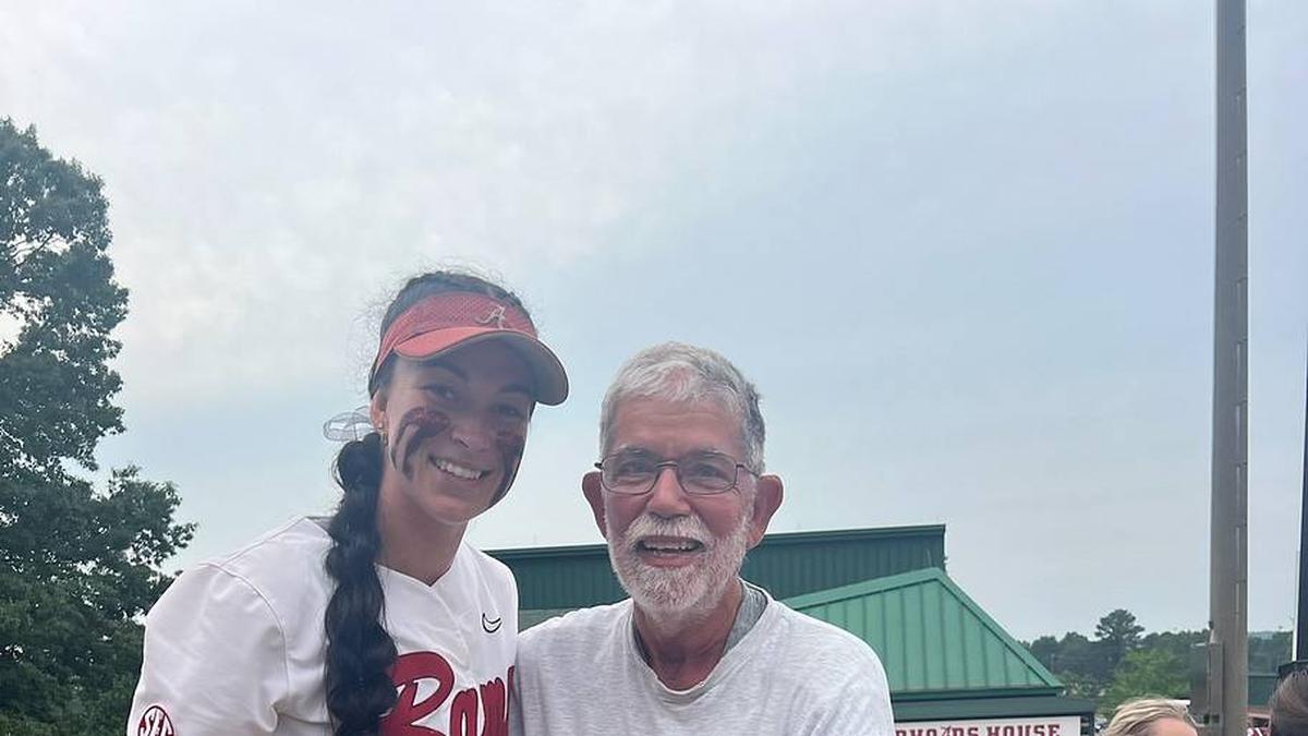  Kali Heivilin and George Harris after a game at Rhoads Stadium | George Harris 