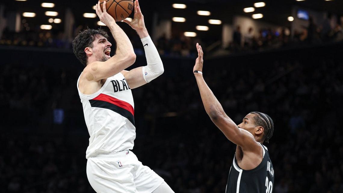 Blazers cruise to wire-to-wire win over floundering Nets 