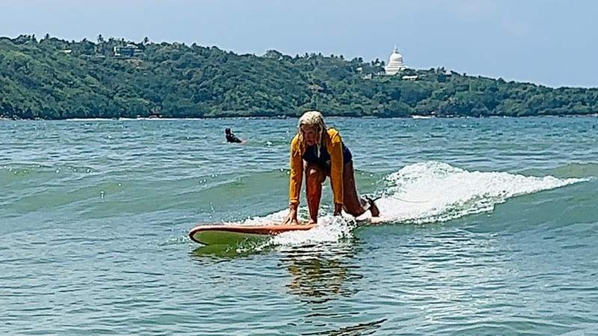  Trying to learn how to surf pushed me out of my comfort zone in the best way. Photo credit: Shelly Peterson 
