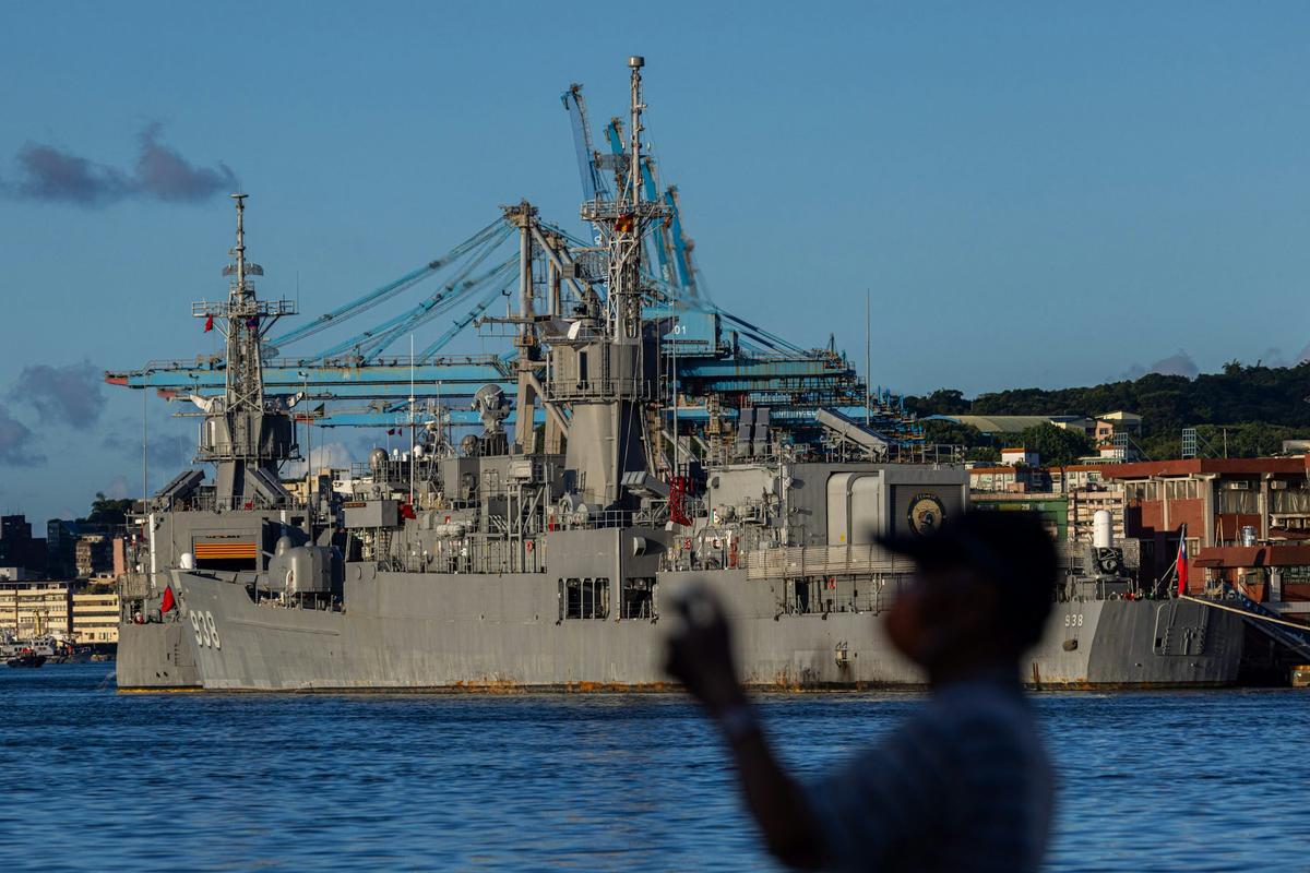  Taiwanese navy warships anchored in Keelung, Taiwan. Annabelle Chih/Getty Images 