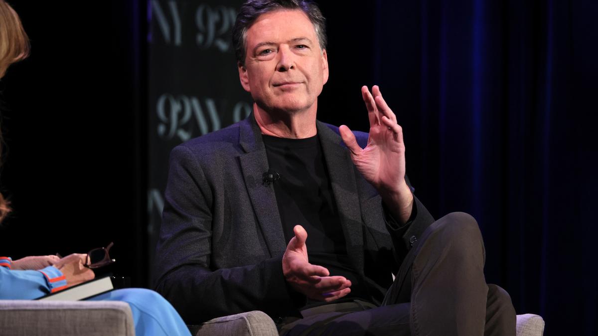 James Comey In Conversation With Nicolle Wallace. James Comey on May 30, 2023 in New York City. 