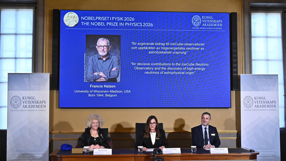 Halzen wins Physics Nobel for cosmic neutrino discovery 